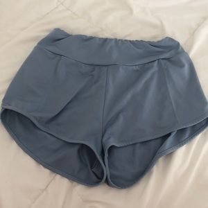 Sky blue shein athletic shorts